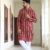 Men's Printed Kurta Set front view