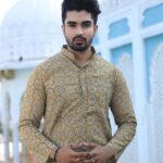 Handcrafted kurta set for men with intricate embroidery