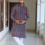 Mens Mehendi Green Kurta