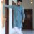 Mens Kurta Set with intricate embroidery and printwork